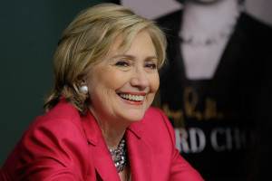NEW YORK, NY - JUNE 10:  Former US Secretary of State Hillary Rodham Clinton  promotes "Hard Choices" at Barnes & Noble Union Square on June 10, 2014 in New York City.  (Photo by John Lamparski/WireImage)