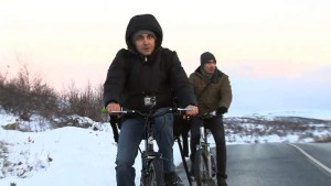 Syrians cycling to norway